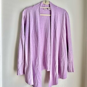Chico's Zenergy Light Purple Open Front Cardigan